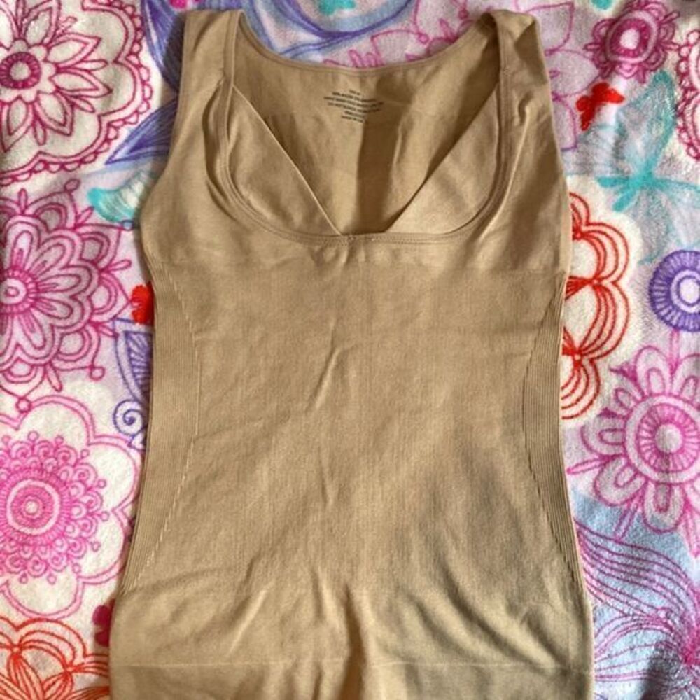 Beige/Tan Shaper Tank Size Medium NEW NWOT